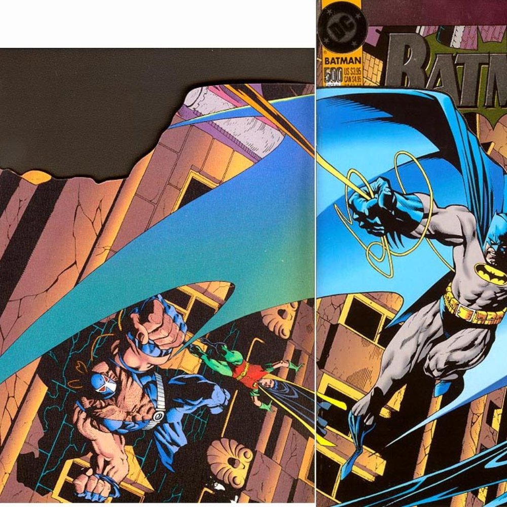 Batman #500 Deluxe Dual Foil Cover By Joe Quesada Knightfall New Batman 1993 Oct
